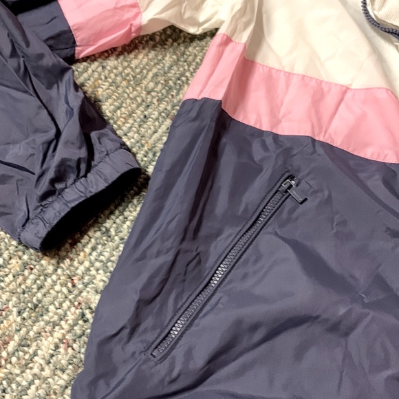 Garage spring jacket, white/purple/pink, youth size large. - Picture 6 of 10